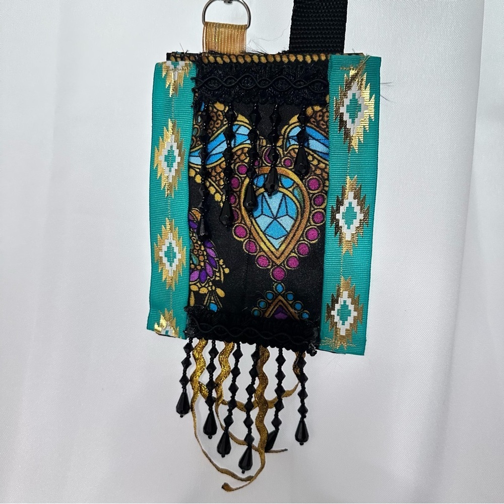 RUBYRUDI Necklace Purse, Hand Crafted, Amulet Wallet Pouch Artisan OOAK Signed